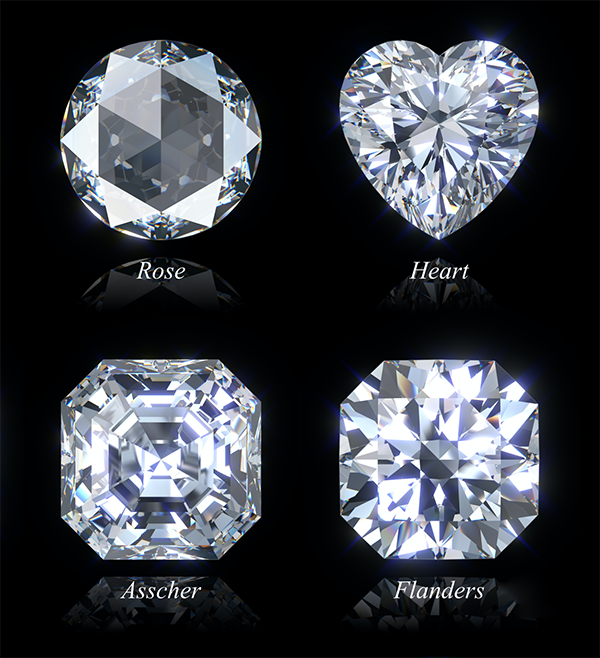 培育鑽石各式造型