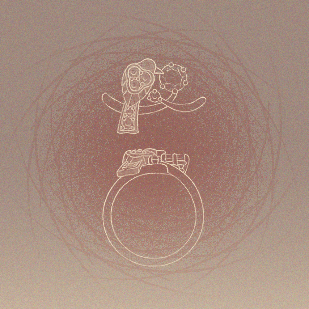 鑽戒 相依【白/彩鑽】