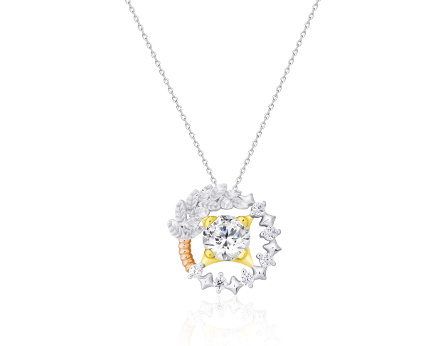 項鍊 寒單【白/彩鑽】