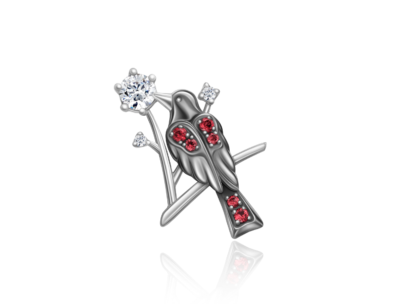 鑽石胸針 歸影【白/彩鑽】