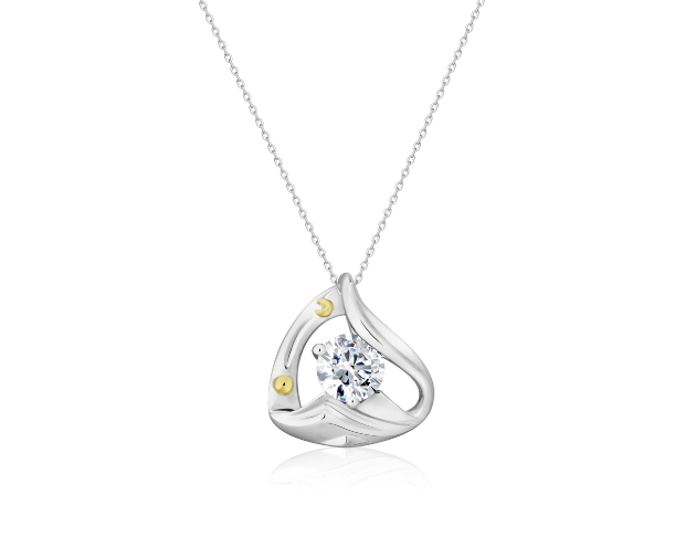 項鍊 生生不息【白/彩鑽】